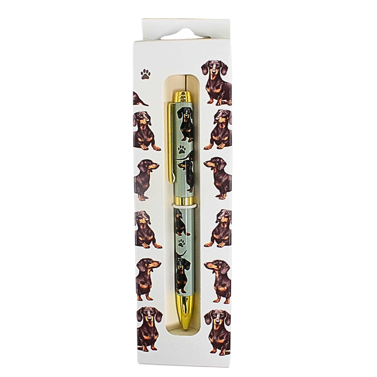 E & S Imports 5.5 Inch Black Dachshund Ballpoint Pen Everyday Pen , Writing Dog Puppy Pet